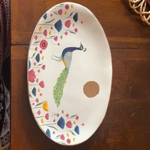 Peacock Oval Platter